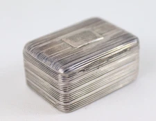 One 1824 Birmingham  sterling  vinaigrette