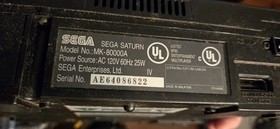 Sega Saturn Console MK-80000A 3D Controller and Cables Tested *Video Attached*