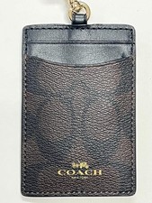 Brand New COACH Lanyard Pass Case Signature 10a