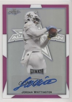 2019 Leaf Metal US Army All-American Bowl Pink 2/6 Jordan Whittington Auto 3e5