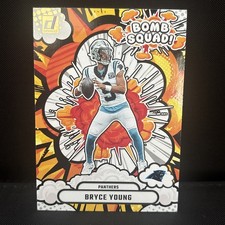 Bryce Young Carolina Panthers Panini 	Donruss Bomb Squad Card #BS-BYG Year 2025