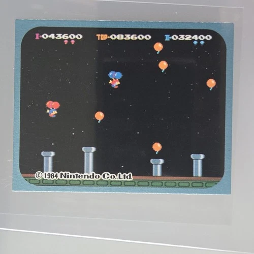 Vintage 1984 Nintendo Famicom Menko Card #116 - Balloon Fight Game Description