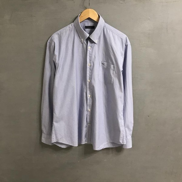 Men Paul & Shark Shirt Navy Cotton 44 / XXL / 52