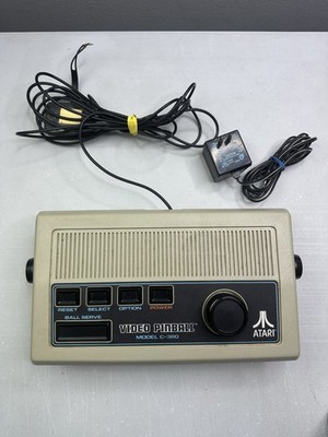 Atari Video Pinball Game Console C-380 w/ Cord & RF Adapter Clean