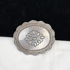 Older Navajo Silver Concho Belt Buckle