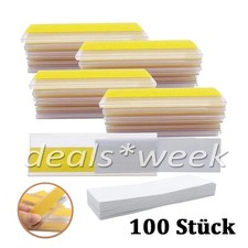 100 Stk Etikettenhalter Selbstklebend Preisetiketten +100 weiße Karton-Etiketten