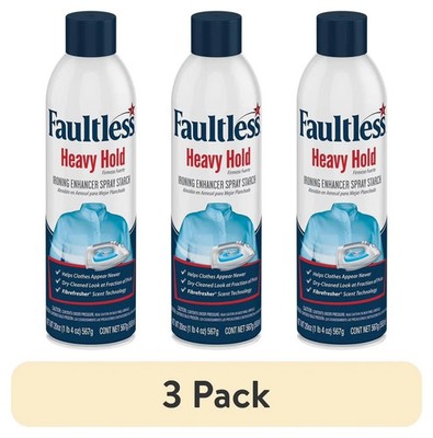 3 pack, Faultless Heavy Hold Ironing Enhancer Spray Starch 20 oz.