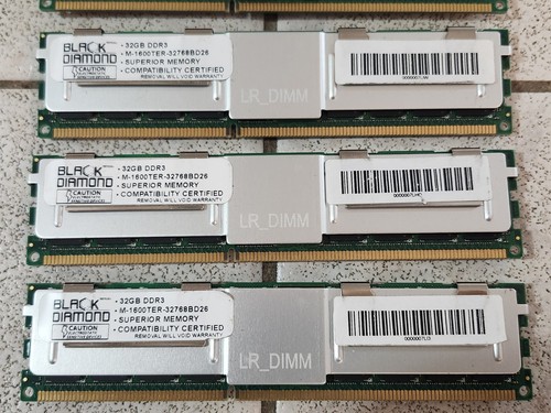 Black Diamond Lot 5 32GB DDR3 M-1600TER-32768BD26 Server RAM - Picture 4 of 6