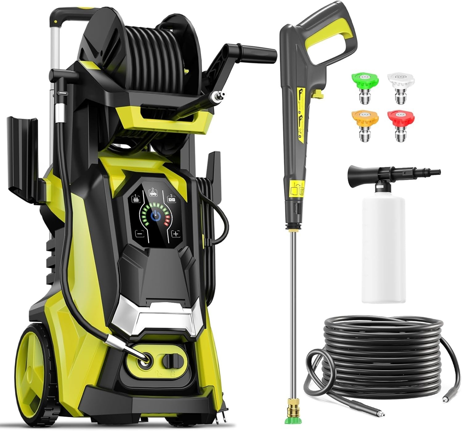 Electric Pressure Washer 5000PSI-Max 3.6GPM Power Washer Touch Screen Adjustable