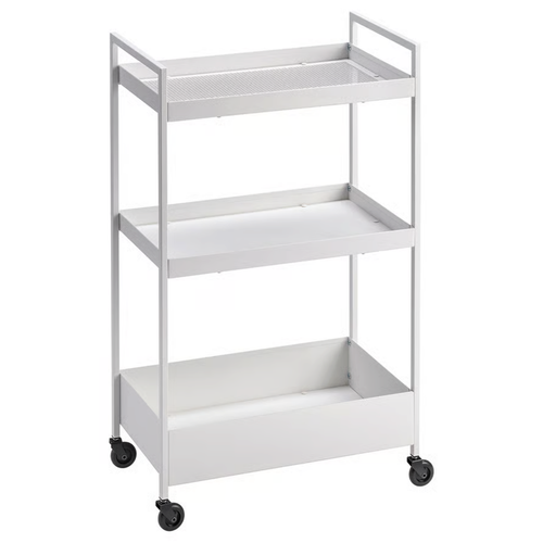 Ikea NISSAFORS Utility Cart, White – Compact, Mobile Storage for Every Room - 第 1/5 張圖片