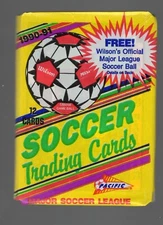 1990-91 Pacific Major Soccer League 12-card Packs, Factory Sealed
