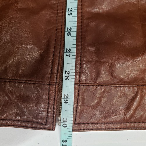 Vintage Roundtree and Yorke Leather Jacket Men's Sz XL Brown Bomber Lambskin - Picture 21 of 21