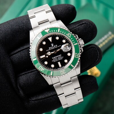 Rolex Submariner 41mm Starbucks Green Ceramic Oyster Black