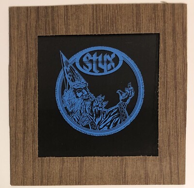 Vintage STYX 6” X 6” Black Blue Carnival Glass CLEAN | eBay