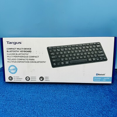 Targus Compact Multi-Device Bluetooth Antimicrobial Keyboard - AKB862US