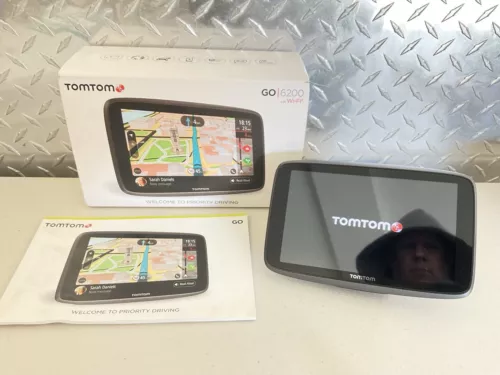 TomTom GO 6200 GPS Sat Nav with WiFi & Traffic Updates – UK & Europe Maps