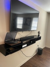 65” Tv, Tcl Speaker, & Floatin Tv Stand