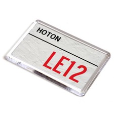 FRIDGE MAGNET - Hoton LE12 - UK Postcode
