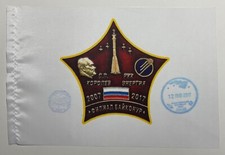 SOYUZ 2007 - 2017 MISSION FLOWN FLAG & OFFICI...