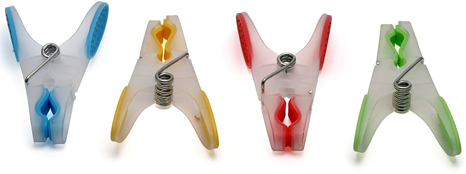 STRONG PLASTIC CLOTHES PEGS CLIPS PINE WASHING LINE AIRER DRY LINE HOME