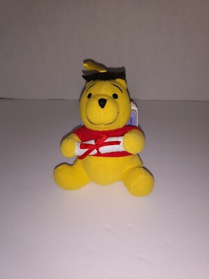 Walt Disney Graduation Winnie The Pooh Bear Board Book With Plush Front 5