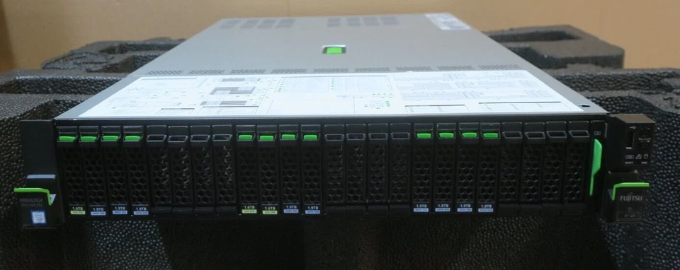 Fujitsu Primergy RX2540 M4 2x 20-Core Gold 6138 64GB RAM 24x 2.5" Bay 2U Server - Image 2 of 4