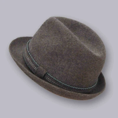 CHAPEAU HOMME 100 % LAINE FORME FEDORA D’OCCASION - Photo 1/3