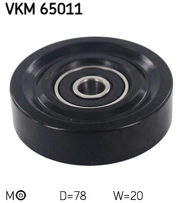 VKM 65011 SKF Tensioner Pulley, V-ribbed belt for HYUNDAI,HYUNDAI (BEIJING),KIA