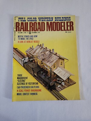 1973 October, Railroad Modeler Magazine, C & O Passenger Cars, (MH838)