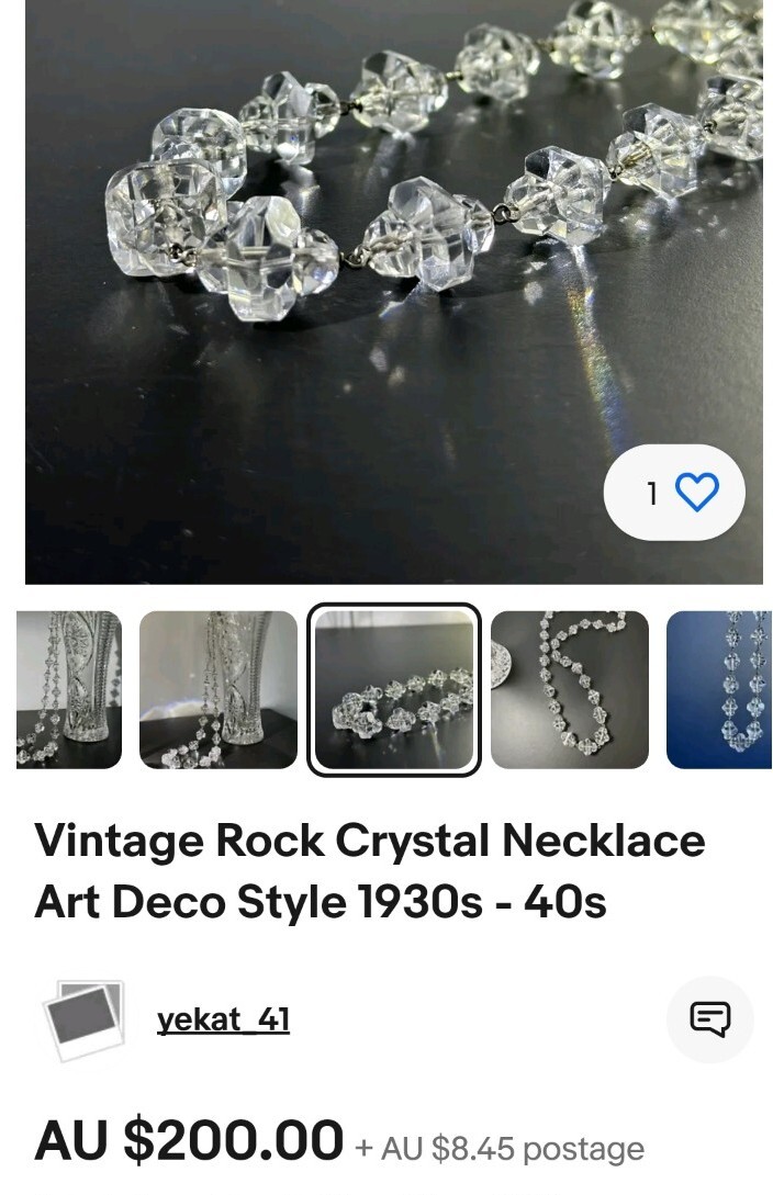 Vintage 1930's Art Deco 42cm Faceted Hand Cut Lead Rock Vintage 1930's Art Deco 42cm Faceted Hand Cut Lead Rock