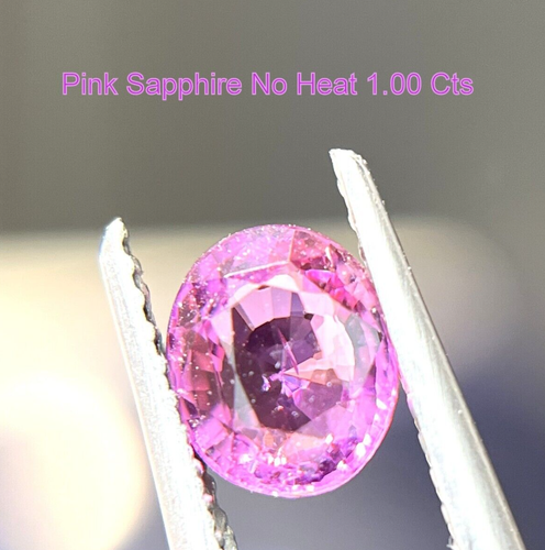 1,00 kt AAA+ natürlicher rosa Saphir, unerhitzter Saphir, loser Saphir Edelstein