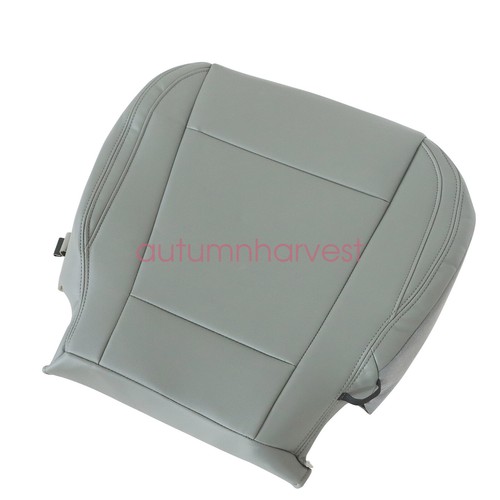 For 2017-2021 Ford F250 F350 F450 F550 Driver & Passenger Bottom Seat Cover Gray - Picture 8 of 17