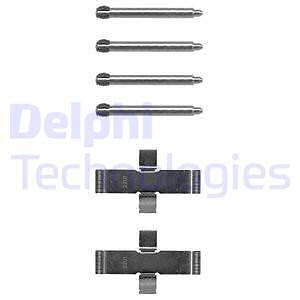 Delphi LX0093 ZubehÖRsatz, Scheibenbremsbelag Hinterachse FÜR Audi MERCEDES-BENZ-image