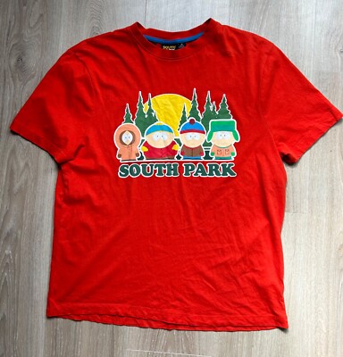 South Park T-Shirt XL orange/rot 2022 Eric Kenny Stan Kyle Retro Cartoon Komödie
