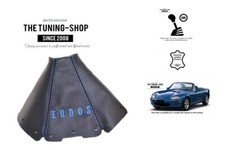 Schaltsack Schaltmanschette Fur Mazda MX5 MK2 1998-2005 Leder "Eunos" Blau