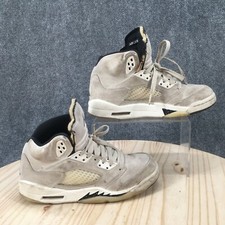 Nike Sneaker Youth 5 Air Jordan 5 Retro Sail High Lace Up Basketball Shoes White