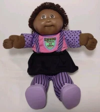 Vintage Dark Skin Cabbage Patch Doll Clothes Shoes Diaper CPK 1990