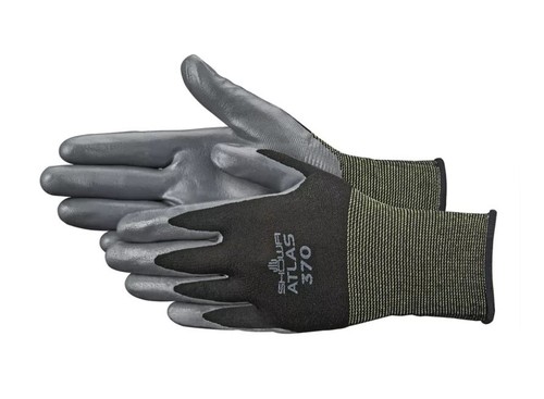 Showa Atlas 370 schwarz nitrilbeschichtete Gartenarbeit Arbeitshandschuhe (S-XL) - 12 PAAR - Bild 6 von 6