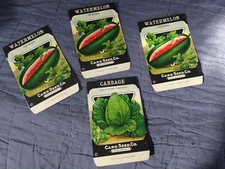 Vintage Watermelon HISTORY Seed Packet Card Seed Co AG AGRICULTURAL Fredonia NY 