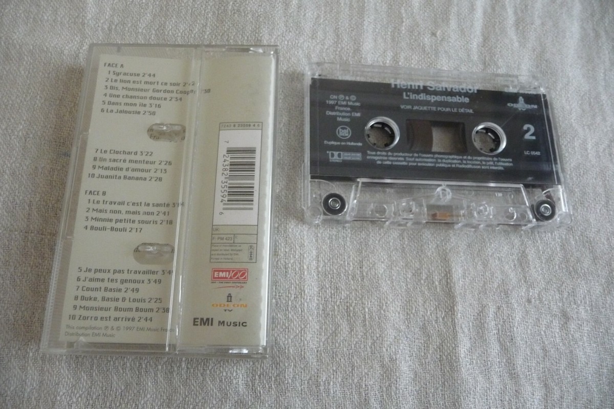 HENRI SALVADOR L INDISPENSABLE K7 AUDIO TAPE CASSETTE SYRACUSE  