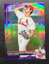 2017 Bowman Chrome Draft Purple Refractor Scott Hurst #126 179/250