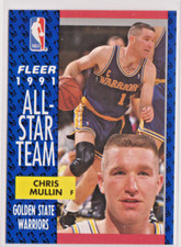 Chris Mullin Golden State Warriors F 1991-92 Fleer All-Sar Team Card # 218
