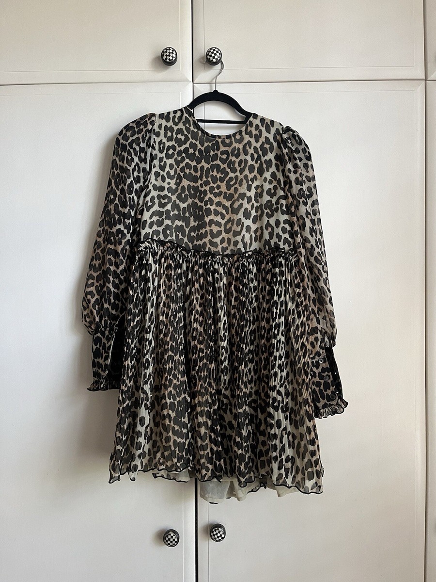 Wardrobe Ganni Animal Print Dress GANNI LEOPARD PRINT DRESS UK