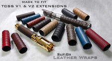 NEW SLIP-ON LEATHER WRAPS FOR TCSS EXT. V1  V2 LIGHTSABER STAR WARS