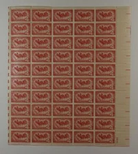 US SCOTT 1120 SHEET OF 50 OVERLAND MAIL STAMPS 4 CENT FACE MNH