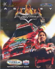 2007 Mike Ashley Torco Racing Fuels Dodge Charger Funny Car NHRA Hero Card