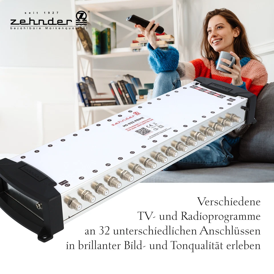 Zehnder 9/32 Multischalter 32 Teilnehmer 2 Satelliten - Regelbare Terrestrik - Q - Bild 4 von 4