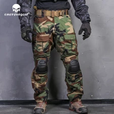 Emersongear G3 Combat Pants Army Airsoft Regular Tactical Duty Trousers Woodland