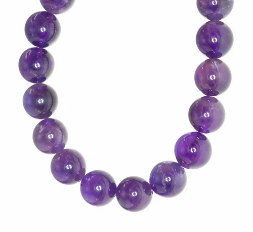 8MM AMETHYST GEMSTONE GRADE A PURPLE ROUND 8MM LOOSE BEADS 15inch - Picture 5 of 5