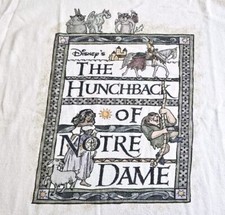 Vintage 90s Hunchback of Notre Dame Disney Movie Promo T-Shirt XL Single Stitch